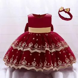 Abiti estivi per bambina da bambina con fiocco in pizzo Abito da principessa per battesimo neonato per ragazze Abito da festa di compleanno Abito da battesimo per bambino