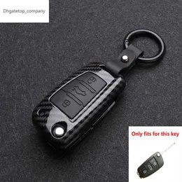 ABS COBOL FIBER SILICONE CAR NYCKEL Täckskyddsfodral för Audi A3 A4 A5 C5 C6 8L 8P B6 B7 B8 C6 RS3 Q3 Q7 TT 8L 8V S3 KeyChain2537