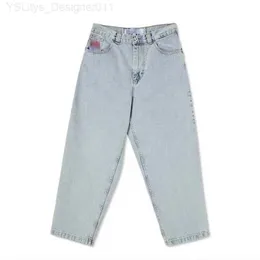 Herr jeans stora pojke jeans designer skater bred ben lös denim casual pantsdhfw favorit mode rusade nyanlända l230912