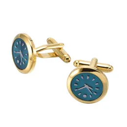 Gemelli all'ingrosso Mens Sier Gemelli Orologio Accessorio Immagine in vetro Oro Goccia Consegna Gioielli Fermacravatta Chiodi Dh96H