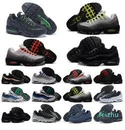 Triple Black White OG Neon Light Blue Solar Red Smoke Grey Midnight Navy mens trainers outdoor 95s sneakers