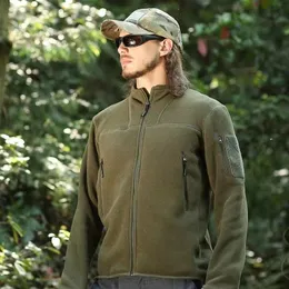 Full Zip Tactical Jacket Thermal Work Coat Men's Pocket Hunting Jacka Toming Coat Trench Coat
