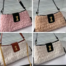 Plush Chain Designer Shoulder Bag Fashion Bags Designer Crossbody Bag Women Handbag Luxury Handbag Winter Shopping Bag Handbag Metal Buckle Perfect Restoratio