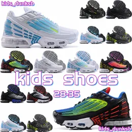 crianças sapatos tn juventude tênis baixos enfants bebês crianças crianças triplo preto branco 3 designer brandPJHa #