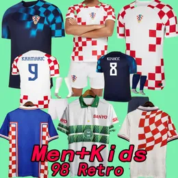 Croatia 22 Soccer Jerseys MEN KIDS KIT WOMEN Fans version 22 23 MODRIC MAJER Croatie 2023 2024 GVARDIOL KOVACIC SUKER Retro 1997 1998 2002 Croacia Football Shirts T