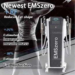 2023 Черный Высокочастотный EMS HIEMT Building Muscle 2/4/5 ручка 14 Тесла 5000 Вт Стимулятор мышц EMSzero для сжигания жира Высококачественная новая машина