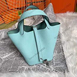 TOP Picotin Handbag Designer Bags Lock Bag totes Genuine Leather Bag New Classic Lady 10a Quality Luxury Custom Made Handmade Wax Thread Food Basket Bucket Bag Women's