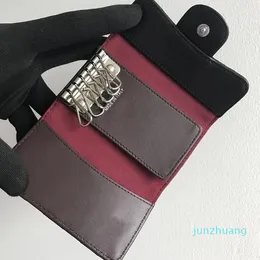 디자이너 -리더 키 체인 여성 키 홀더 주최자 파우치 젖소 분할 지갑 가정부 키 케이스 미니 카드 가방