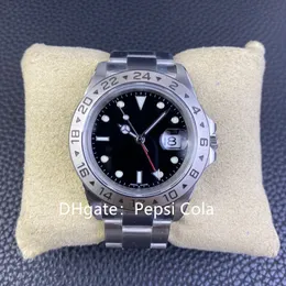 Klasyczne zegarek vintage Factory 16570 40 mm Automatyczne mechaniczne zegarki mechaniczne Męskie Zatrudnienie Pasek GMT Wodoodporne zegar ze stali nierdzewnej
