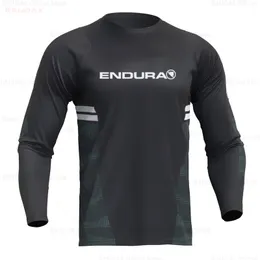 Camisas de ciclismo Tops Raudax Endura Equipe Esportiva Bicicleta Manga Longa Mtb Jersey Juventude Motocicleta Downhill Camiseta Mx Motocross Jerseys Sportwear 230911