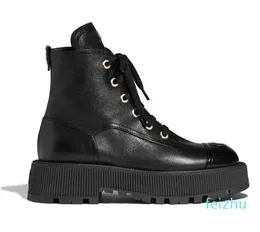 Новые сверхмощные ботинки на массивной платформе, кожаные туфли, армейские ботинки на низком каблуке, ботинки Martin на платформе, дизайнерские бренды, обувная фабрика, размер 35-