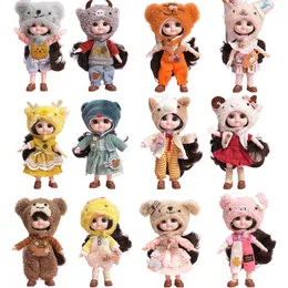 12 Animal 15cm Simulation Reborn Dolls Girls Princesses Children's Changing Toys Gifts Wholesale Baby Dolls