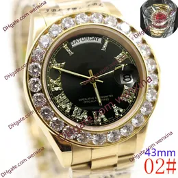 20 Farben hochwertige Uhr 43mm automatische mechanische Montre de Luxe Uhren 2813 Edelstahl Diamant Uhr wasserdicht Herren W297o