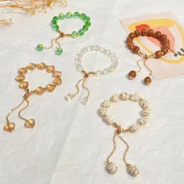 Strand Luksusowa kolorowa regulowana imitacja kryształowa bransoletka dla kobiet Koreańska modna biżuteria prezent biżuterii