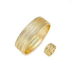 Collana di orecchini set 2023 maggio matrimonio gioielli in oro tradizionale rame braccialetto e anello di alta qualità