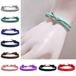 Braccialetti di collegamento 2023 Minimalista Milano Corda Uomo Donna Fatto a mano Regolabile Filo rosso Bracciale Coppia Braclet Amico Regalo