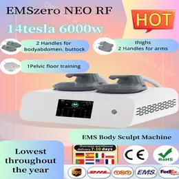 Emszero Hot Sales Emslim Slimming Hi-EMT Neo Nova 14 Tesla 6000W RF EMS Body Muscle Sculpt Machine bäcken Stimulerar RF-utrustning för salong 2023