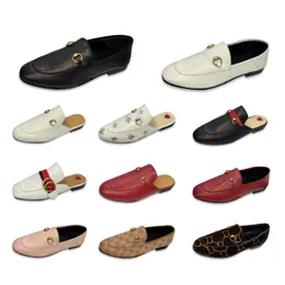 Womandress Shoes Princetown Leather Slipper- 우아한 슬립 온, 클래식 디자인, 고급 편안함