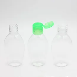 50ml anında el dezenfektan şişe boş el yıkama şişeleri Pet plastik şişe flip kapak ile dezenfektan için