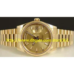 store361 nouvelle arrivée Hommes 36 mm Or jaune 18 carats Président Champagne 118238343S