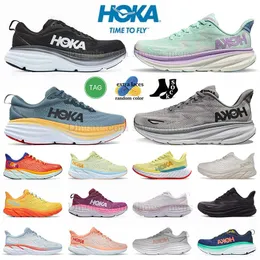2023 New Pattern Hokas One One Run Shoe Bondi 8 Goblin Blue Mountain Spring Cliftin 8 9 Harbour Mist Mens Womens Sneakers Platform Trainers Big Size US 12 13 Eur 46