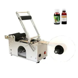 Round Bottle Labeling Machine Semi-Automatic Labeler Electric Label Dispenser with Digtal Display Packing Machine