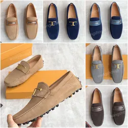 T الخالدة من جلد الغزال المتسكعون Tod Men Leather Doudou Shoes Designer Classic Fashion عالي الجودة في الهواء الطلق متوازيات حذاء الحذاء 39-44