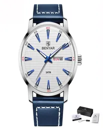 cwp 2021 BENYAR Watch Luxury Top Brand Automatic Week Date Military Fashion Male Quartz Leather Wristwatch Relogio Masculino4819587446700