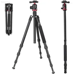 Tripés Tripés Ulanzi MT-51 Metal DSLR Camera Multifuncional Portátil Dobrável Viagem 10kg Maxload com 360 ° Panorâmica Ball Head L230912