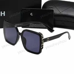 cc Sonnenbrille Modedesigner Kanal Sonnenbrille für Frauen und Männer Mode Buchstaben Rahmen Outdoor INS gleichen Stil UV400 Sonnenbrille Geschenk