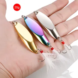 Przynęty Przynęty 1PCS Metal Spinner Spoon Pstrąg Pędu Łowód