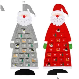 Calendar Wholesale Diy Felt Christmas Tree Decoration 2023 Home Navidad 2022 New Year Ornaments Drop Delivery Office School Business I Dhcvr