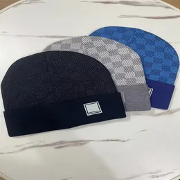 JDAA 2023 Gorro de malha/bonés de caveira clássico designer gorro de inverno masculino e feminino design de moda bonés de malha outono chapéu de lã carta jacquard unissex boné de caveira quente