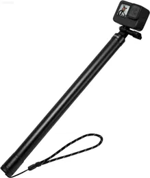 Stative TELESIN Selfie-Stick Länge (118 Zoll/3 Meter) Kohlefaser wasserdicht für Max Action GO3 Fahrrad Motorrad Zubehör L230912