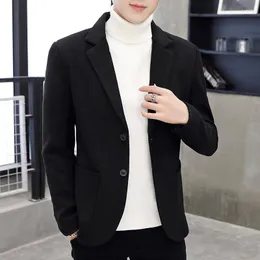 Erkek Suit Butik Yakışıklı Modeli Kore İnce İngiliz Four Seasons Moda Üst düzey kumaş tüvit küçük takım elbise ceketi