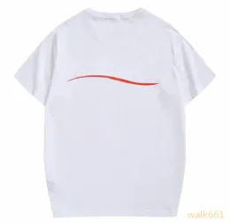 NOWOŚĆ KOBIETY/MĘŻCZYZN 19SS T SHIRT Wysokiej jakości kobiety/mężczyźni pary swobodne krótkie rękawe męskie koszulki na okrągłą szyję 5 kolorów designerskie koszulki 003#