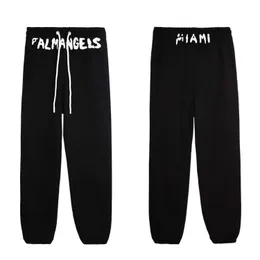 Men's Palm Angel Autumn/winter New Letter Print High Street Casual Drawstring Pants with Leggings Pant Trendstar