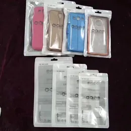 Polybeutel, durchsichtiger Kunststoff, Opp-Verpackung, Reißverschluss, Paket, Zubehör, PVC-Einzelhandelsboxen, Griffe für 4,7 5,5 6,5 Zoll iPhone Samsung Huawei XiaoMi OnePlus Kabelhülle mit Clip