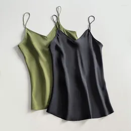 Women's Tanks Vacation Style Lazy Fresh Copper Ammonia Sling Top Thin Shoulder Strap Straight Tank Female