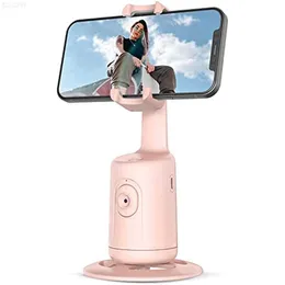 Selfie monopods selfie monopodlar otomatik yüz izleme telefon için selfie çubuğu 360 ° rotasyon telefon stabilizatör Hücre akıllı telefon hareketli L230912