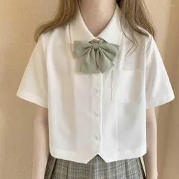 Set di abbigliamento Giappone KANTO KANSAI Collo manica corta Camicetta bianca Camicia per ragazze Uniformi della scuola media Abito Jk Uniforme Top Estate