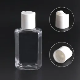 Simple Plastic Empty Alcohol Refillable Bottle Easy To Carry Clear Transparent PET Plastic Hand Sanitizer Bottles for Liquid Travel