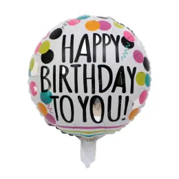 18-дюймовый воздушный шар с днем рождения, воздушные шары из алюминиевой фольги, гелиевые шары, майларовые шары для kKd, украшения для вечеринки, игрушки Globos ZZ