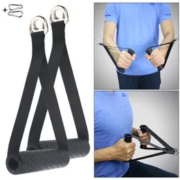 Accessories Heavy Duty Arm Biceps Triceps Rope Pull Strap Fitness Handle Gym Equipment Cable Attachment Pully Bodybuilding Strengt254R