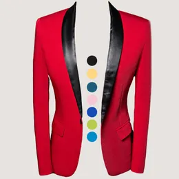 Garnitury męskie Blazery na wysokim poziomie niestandardowe kołnierz szalik Czarna Lapel Tuxedo Kurt ślubny Blazer Men plus Size 5xl Królewskie niebieskie różowe czerwone żółte zielone 230912