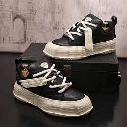 2024 outono masculino casual streetwear sapatos grossos designer tênis plataforma treinador masculino chaussure homme