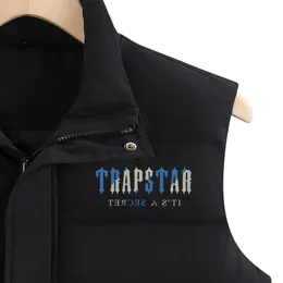 Trapstar Kış Ceket Erkekler Down Veck ördek aşağı ceket sıcak tutma ceket işlemeli baskı rozetleri kış ceketleri palto kolsuz kalınlaşma ve sıcaklık