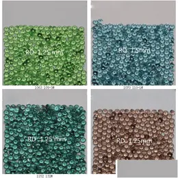 Loose Diamonds 259 Colors Top Quality Nano Crystal Round 0.8-1.4Mm Facet Cut Thermostable Synthetic Gemstone For Jewellery 1 Dhgarden Dhwfr