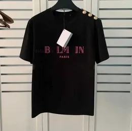 Balman T-Shirt 2023s Designer Männer Frauen Sommer Schwarz Rot Brief Kleidung Druck Hemd Luxus Ärmeln Mode Hohe Qualität Top Asiatische Größe S-xxl 6XUY