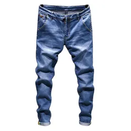 Jeans da uomo Denim Biker da uomo Slim Fit lavato vintage strappato per pantaloni elastici Skinny2513